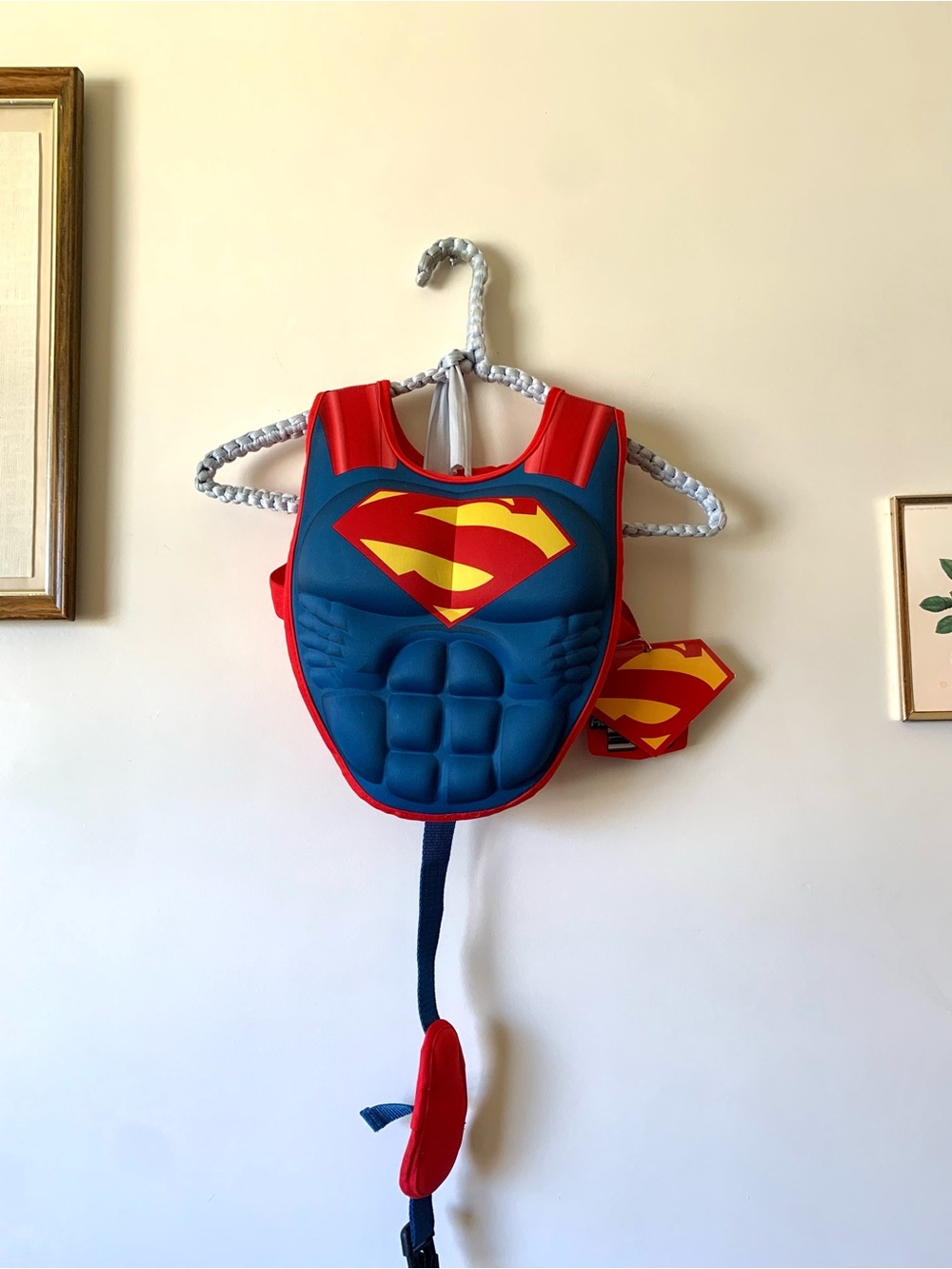 NWT Swim Vest 3D Superman Muscles Children’s Small